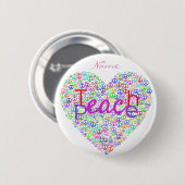 Teach Peace Heart Thunder_Cove Button (Vorne & Hinten)
