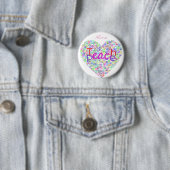 Teach Peace Heart Thunder_Cove Button (Beispiel)