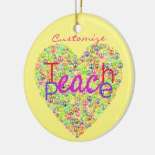 Teach Peace Heart Thunder_Cove Keramik Ornament (Links)
