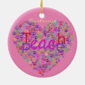 Teach Peace Heart Thunder_Cove Keramik Ornament (Hinten)