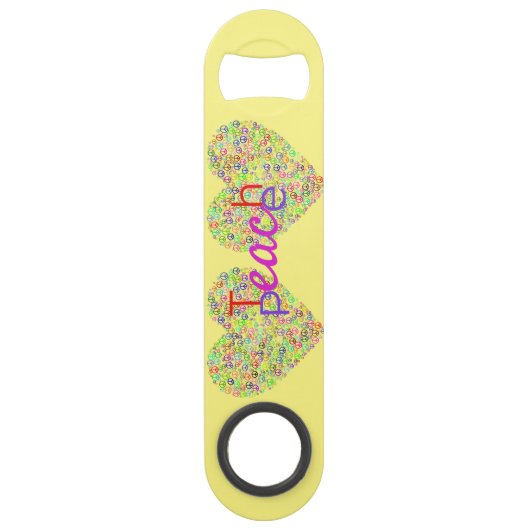 Teach Peace Heart Thunder_Cove Speed Flaschenöffner (Vorderseite)