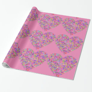 Teach Peace Hearts Thunder_Cove Thunder_Cove Geschenkpapier