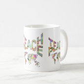 Teach Peace Kaffeetasse (VorderseiteRechts)