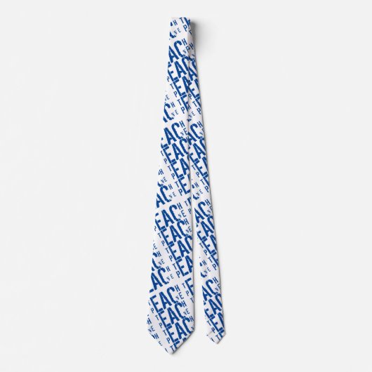 Teach Peace Krawatte (Vorderseite)