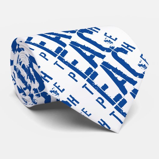 Teach Peace Krawatte (Gerollt)