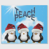 Teach Peace Penguins Geschenkpapier (Flach)