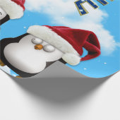 Teach Peace Penguins Geschenkpapier (Ecke)