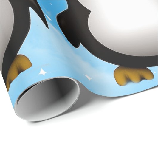 Teach Peace Penguins Geschenkpapier (Rolleneckpunkt)