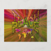 Teach Peace Postkarte (Vorderseite)