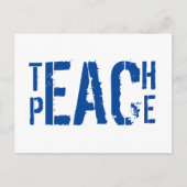 Teach Peace Postkarte (Vorderseite)