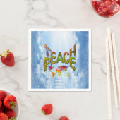 Teach Peace Serviette (Beispiel)