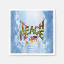 Teach Peace Serviette