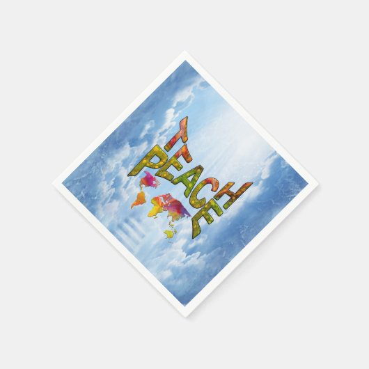 Teach Peace Serviette (Ecke)