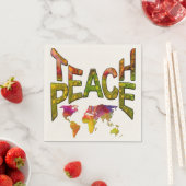 Teach Peace Serviette (Beispiel)