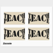 Teach Peace Sticker (Blatt)