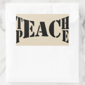 Teach Peace Sticker (Tasche)