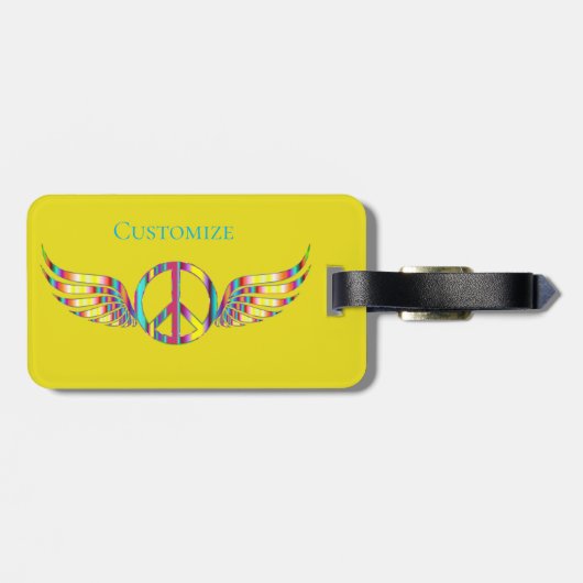 Teach Peace Thunder_Cove Gepäckanhänger (Rückseite horizontal)