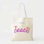 Teach Peace Thunder_Cove Tragetasche (Vorne)