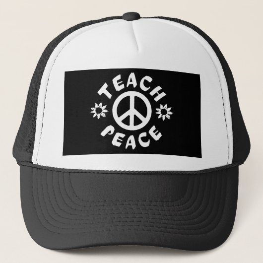 Teach Peace Truckerkappe (Vorderseite)