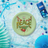 Teach-Peace Weihnachtsfest-Party Pappteller (Party)