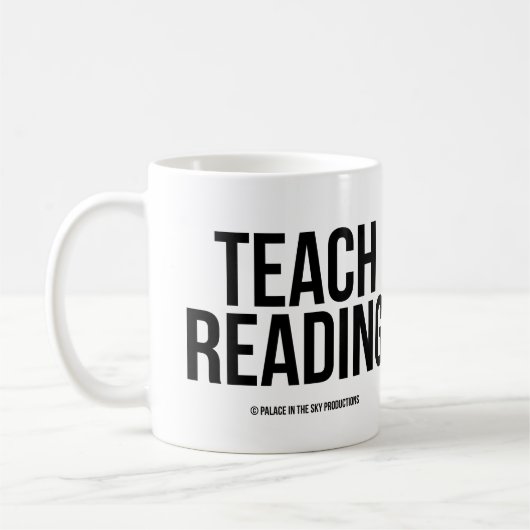 Teach Reading Coffee Tasse (Links)