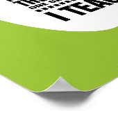 Teach. Teaching Quote Typography | Art Print Poster (Ecke)