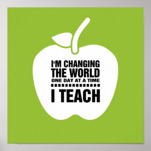 Teach. Teaching Quote Typography Art Print Poster