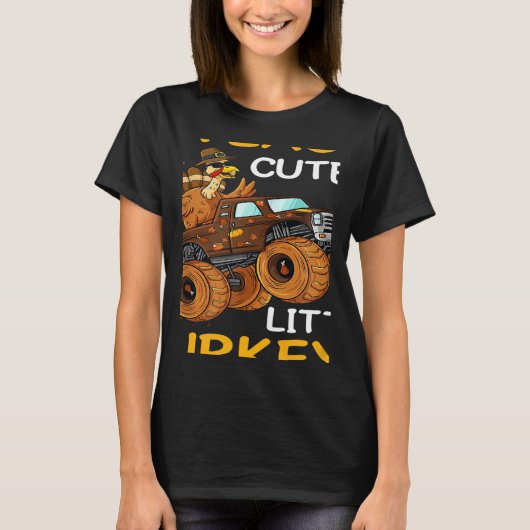 Teach The Cutest Turkey Teacher Crushing Thanksgiv T-Shirt (Vorderseite)