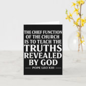 Teach The Truth Pe Leo Xiv Sritual Leader Quote Karte (Gelbe Blume)