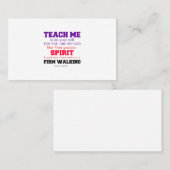 TEACHE VISITENKARTE (Vorne/Hinten)