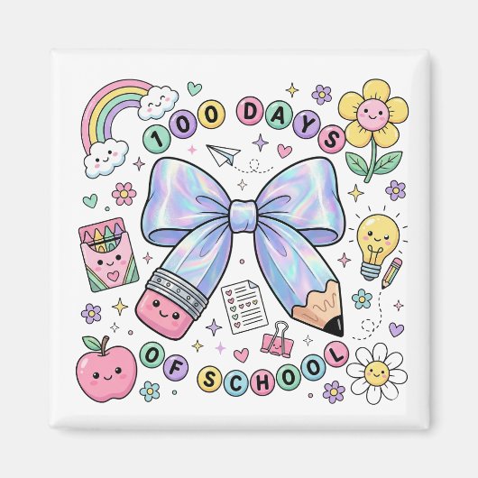 Teacher 100 Days of School Magnet  (Vorne)