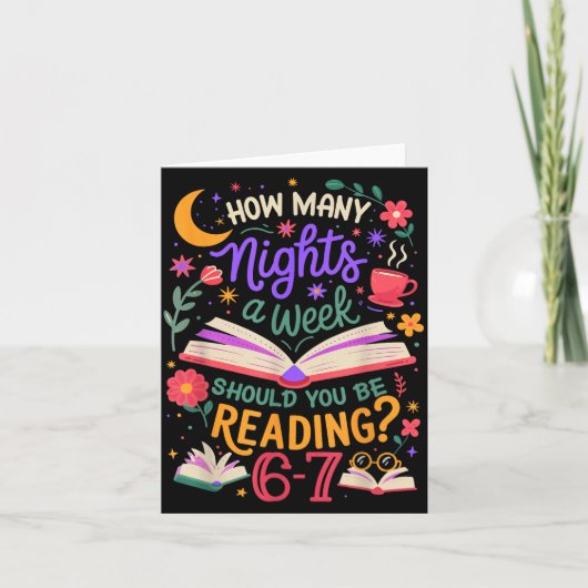 Teacher 67 How Many Nights A Week Should You Be Re Karte (Vorderseite)