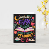 Teacher 67 How Many Nights A Week Should You Be Re Karte (Gelbe Blume)