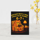 Teacher 67 How Many Nights A Week Should You Be Re Karte (Gelbe Blume)