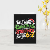 Teacher 6-7 Six Seven I Want My Students To Stop S Karte (Gelbe Blume)