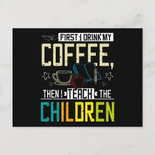 Teacher And Coffee Postkarte