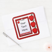 Teacher Äpfel mit benutzerdefinierter Aufkleber (Umschlag)