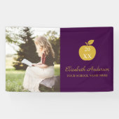 Teacher Apple Graduation Banner (Horizontal)