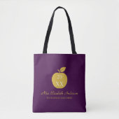 Teacher Apple Graduation Tasche (Vorderseite)