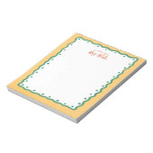 Teacher Appreciation Bold Color Border Notizblock (Rotiert)