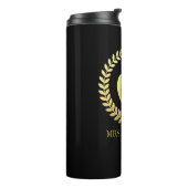 Teacher Appreciation Faux Gold Foil Custom Name Thermosbecher (Nach links gedreht)