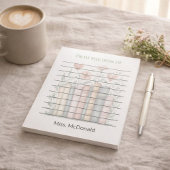 Teacher Appreciation Gift Floral Stacked Books  Notizblock