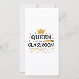Teacher Appreciation Gift – Queen of the Classroom Dankeskarte