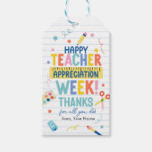Teacher Appreciation Gift Tag Geschenkanhänger (Vorderseite)