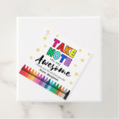Teacher Appreciation Gift Tag "Take Note" Geschenkanhänger (Beispiel)