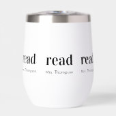 Teacher Appreciation Name Modern Minimal Read Gift (Vorderseite)