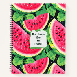 Teacher Appreciation Personalized Watermelon  Notizblock