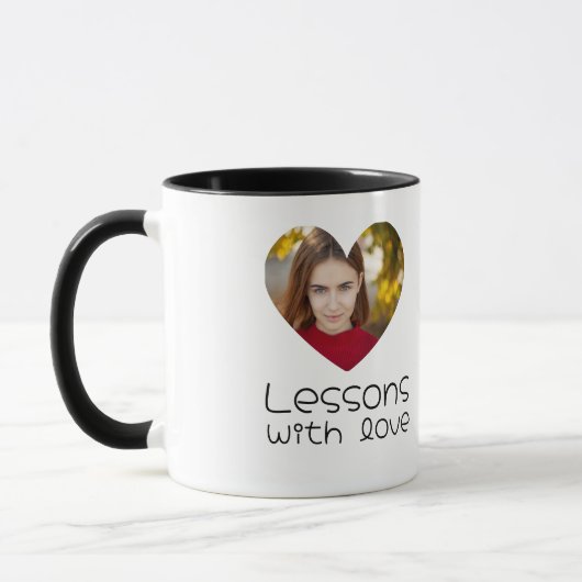 Teacher Appreciation Week Personalized Photo Tasse (Links)