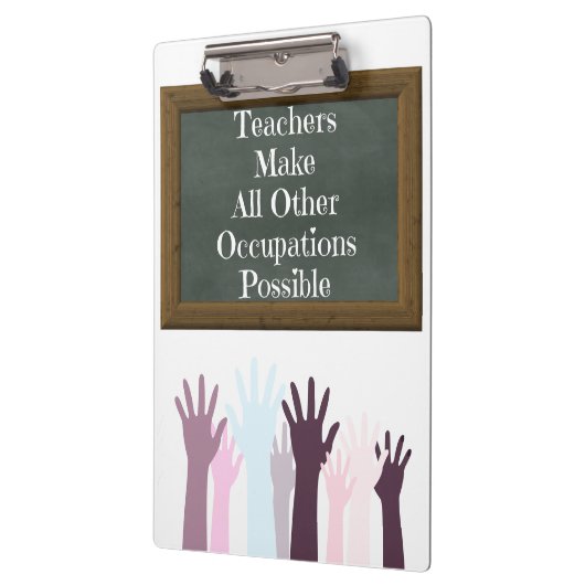 Teacher Appreption Quote Students Chalkboard Klemmbrett (Links)