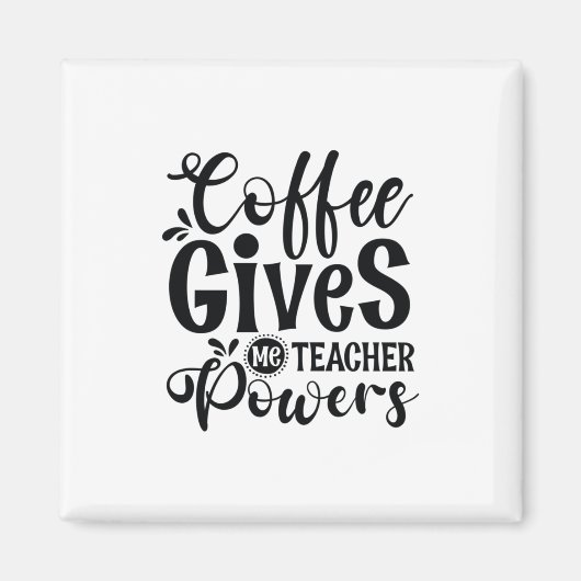 Teacher Art Coffee Gives Magnet (Vorne)